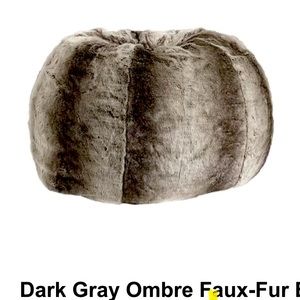 *NEW* Pottery Barn Teen Faux Fur slipcover for large bean bag